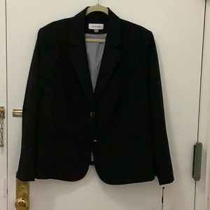 Calvin Klein Size 20W Two Button Black Blazer - Tags On